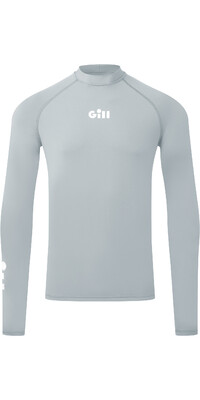 2024 Gill Mens Zenzero Long Sleeve Rash Vest 5109 - Light Grey