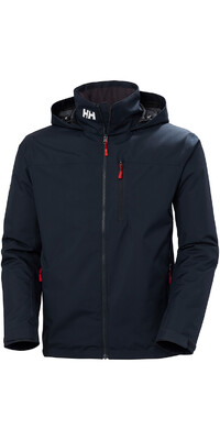 2024 Helly Hansen Hombres Crew Chaqueta Nutica De Capa Intermedia Con Capucha 2.0 34442 - Navy