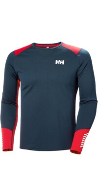 2024 Helly Hansen Hombres Lifa Active Crew Capa Base 49389 - Navy