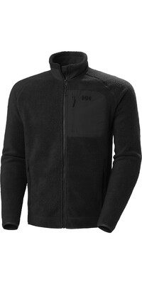 2024 Helly Hansen Hombres Panorama Pile Fleece Block Jacket 49460 - Black