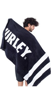 Hurley 2024 Toalla Fastlane 2 Rayas AMAX23Q1FT - Black