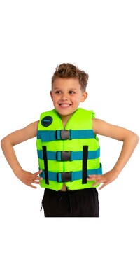 2024 Jobe Junior Nylon 3 Buckle Life Vest 244823007 - Lime Green