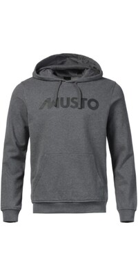 Musto Hombres Musto 2024 Logo Hoodie 82446 - Dark Grey Marl