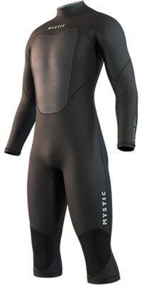 2025 Mystic Mens Brand 3/2mm Long Arm Short Leg Back Zip Wetsuit 35000.250032 - Black