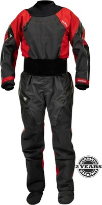 2024 Nookie Womens Fusion Latex Drysuit DR61 - Black / Red