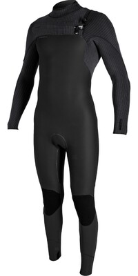 2024 O'Neill Hombres Blueprint Windfreak 5/4mm Chest Zip Neopreno 5555 - Black / Black