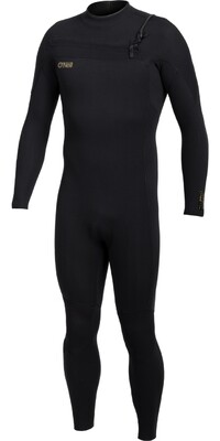 2024 O'Neill Mens O'Riginal RG8 Natural Rubber 4/3mm Chest Zip Wetsuit 5633 - Black