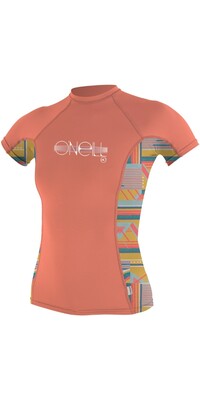 2024 O'Neill Chicas Premium Skins Chaleco De Lycra De Manga Corta 4175 - Burnt / Artageo