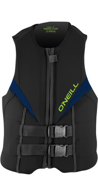 2024 O'Neill Hombres Reactor Chaleco De Impacto ISO 50N 3984BEU-EM001R - Black / Azul Marino