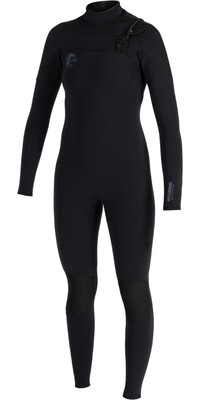 2024 O'Neill Womens RG8 Natural Rubber 4/3mm Chest Zip Wetsuit 5635 - Black