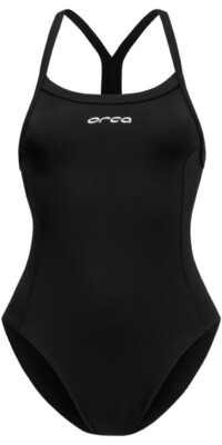 2024 Orca Womens Core One-Piece Thin Strap Swimsuit MS51TT35 - Black