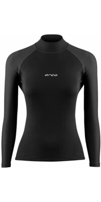 2024 Orca Womens Tango Short Sleeve Rash Vest MAA6 - Black