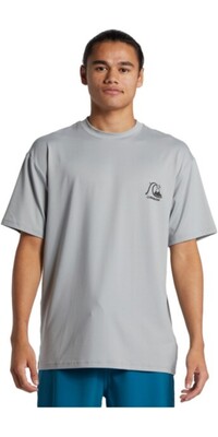 2024 Quiksilver Hombres ADN Burbuja Logo Surf Camiseta Manga Corta AQYWR03186 - Quarry