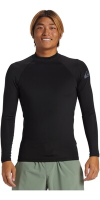 2024 Quiksilver Mens Everyday Heat Long Sleeve Rash Vest AQYWR03133 - Black