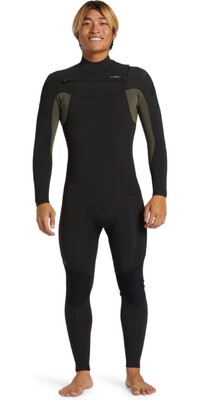 2024 Quiksilver Mens Everyday Sessions 4/3mm Chest Zip Wetsuit EQYW103201 - Thyme