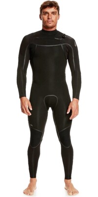 2024 Quiksilver Mens Everyday Sessions LFS 4/3mm Chest Zip Wetsuit EQYW103199 - Black