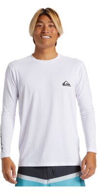 2024 Quiksilver Hombres Camiseta De Manga Larga Everyday Surf AQYWR03154 - White