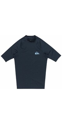 2024 Quiksilver Hombres Everyday UV50 Chaleco De Lycra De Manga Corta AQYWR03130 - Dark Navy Heather