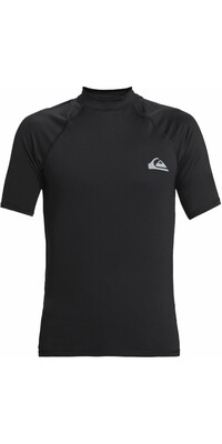 2024 Quiksilver Hombres Everyday UV50 Chaleco De Lycra De Manga Corta AQYWR03130 - Black