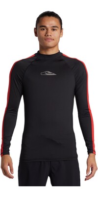 2024 Quiksilver Mens Griff UPF50 Long Sleeve Rash Vest AQYWR03179 - Black