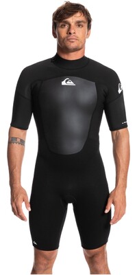 2024 Quiksilver Mens Prologue 2mm Back Zip Shorty Wetsuit EQYW503032 - Black