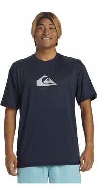 2024 Quiksilver Hombres Camiseta De Surf De Manga Corta Everyday Surf UV50 AQYWR03135 - Dark Navy