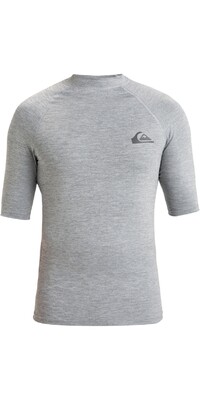 2024 Quiksilver Hombres Everyday UPF50 Chaleco De Licra De Manga Corta AQYWR03130 - Quarry Heather