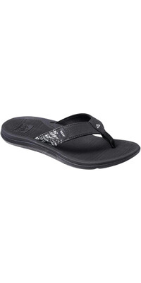 2024 Reef Mujer Santa Ana Sandalias Flip Flop CJ3624 - Black / Blanco