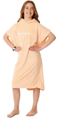 2024 Rip Curl Chicas Toalla Con Capucha Classic Surf Cambio Robe / Poncho 00CGTO - Peach