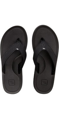 2024 Rip Curl Mens Chiba Open Toe Flip Flops TCTG47 - Black