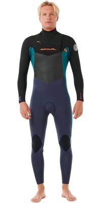 2024 Rip Curl Mens Dawn Patrol 4/3mm Chest Zip Wetsuit 157MFS - Purple Night