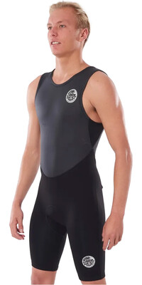 2024 Rip Curl Mens Dawn Patrol 2mm Short John Wetsuit 116MSP - Black