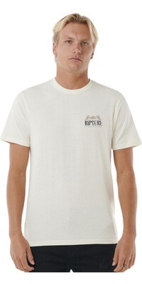 Rip Curl Hombres 2024 Down The Line Tee 0LCMTE - Bone