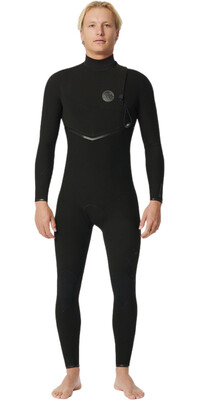 2024 Rip Curl Mens Flashbomb 4/3mm Zip Free Wetsuit 14NMFS - Black