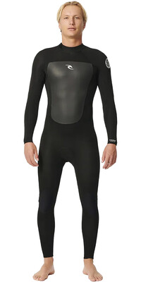 2024 Rip Curl Mens Omega 3/2mm Back Zip Wetsuit 15IMFS - Black