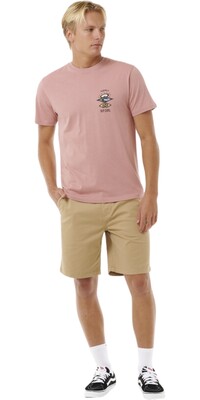 2024 Rip Curl Hombres Search Icon Tee 0CBMTE - Mushroom