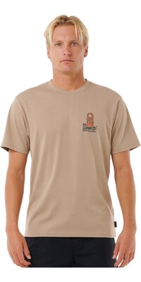 2024 Rip Curl Hombres Vaporcool Search Stack Tee 0K5MTE - Sand Dune