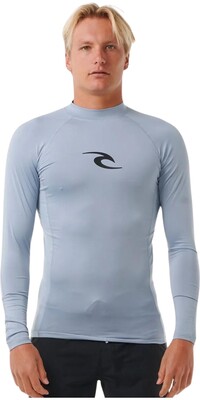 Rip Curl Hombres 2024 Waves UPF Perf Chaleco De Lycra De Manga Larga 141MRV - Sparky Blue