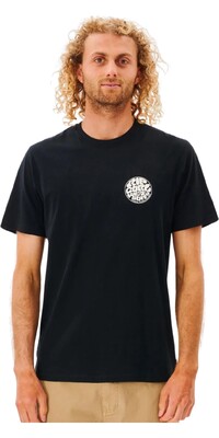 Rip Curl Hombres 2024 Camiseta Wetsuit Icon Tee 0C8MTE - Black