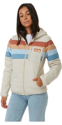 2024 Rip Curl Mujer Chaqueta Anti-Series Revival 01CWJA - Vintage White