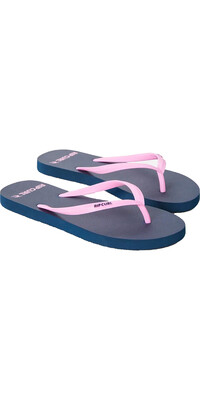 2024 Rip Curl Mujer Bondi Bloom Open Toe Flip Flops 16HWOT - Navy