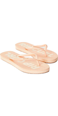 2024 Rip Curl Mujer Classic Surf Bloom Open Toe Flip Flops 16FWOT - Peach