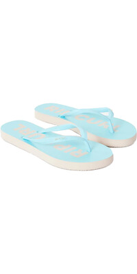 2024 Rip Curl Mujer Classic Surf Bloom Open Toe Flip Flops 16FWOT - Sky Blue