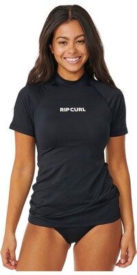 2024 Rip Curl Mujer Classic Surf Chaleco De Lycra De Manga Corta 17NWRV - Black