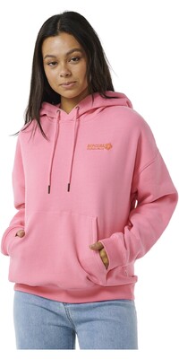 2024 Rip Curl Mujer Sudadera Con Capucha Hibiscus Heat Heritage 05UWFL - Pink