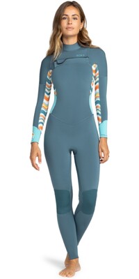 2024 Roxy Mujer Swell Series 3/2mm Chest Zip Neopreno ERJW103122 - Starglazer