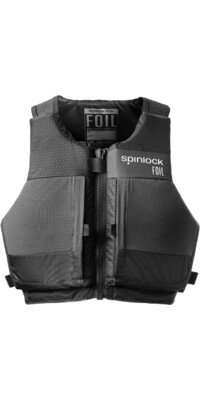 2024 Spinlock Foil Front Zip 50n Chaleco De Ayuda A La Flotabilidad Slfba - Negro