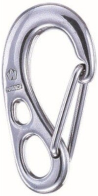 2024 Wichard HR Safety Snap Hook With Swivel WR2384 - Silver