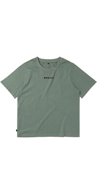 2024 Mystic Womens Brand Seasonal Tee 35125.250525 - Frozen Green