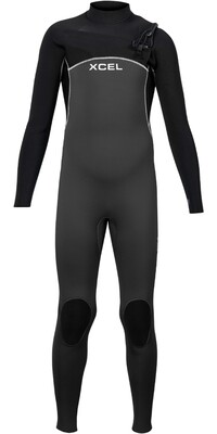 2024 Xcel Junior Comp 5/4mm Chest Zip Wetsuit KN54ZXC4GY - Graphite / Black